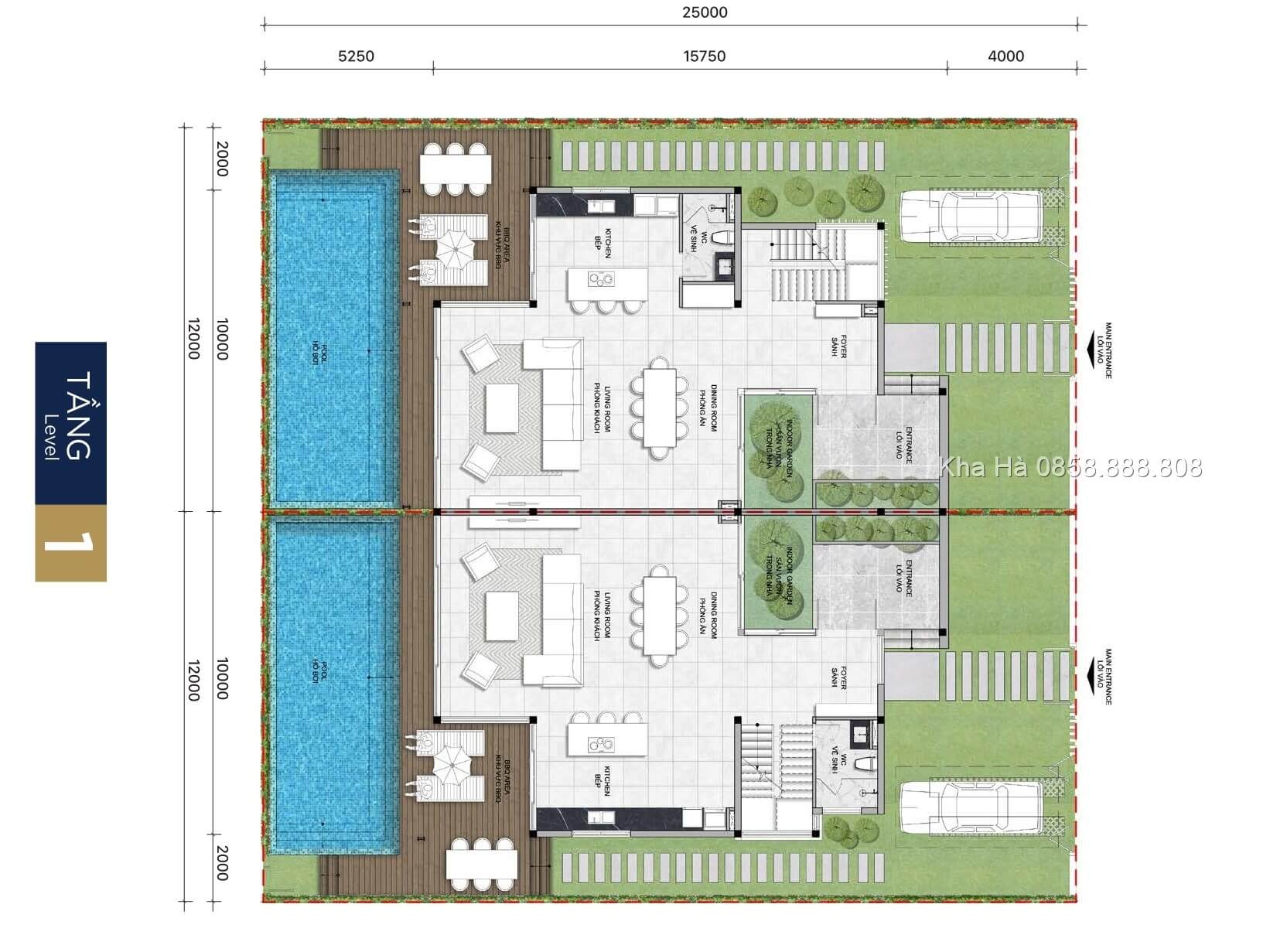 Tang-1-mat-bang-pga-golf-villas-garden-biet-thu-dien-tich-12x25