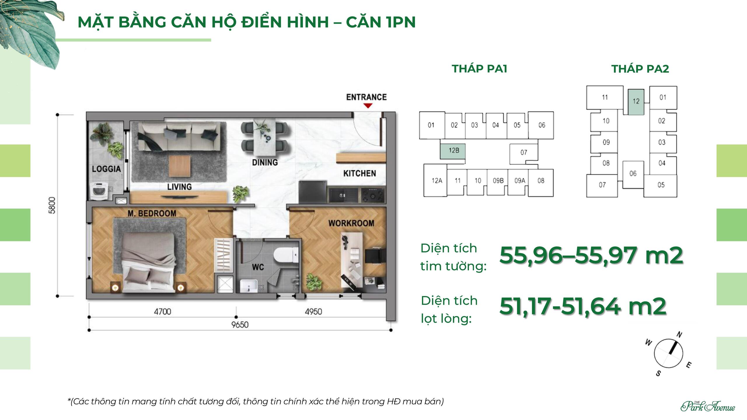 Căn hộ 1pn