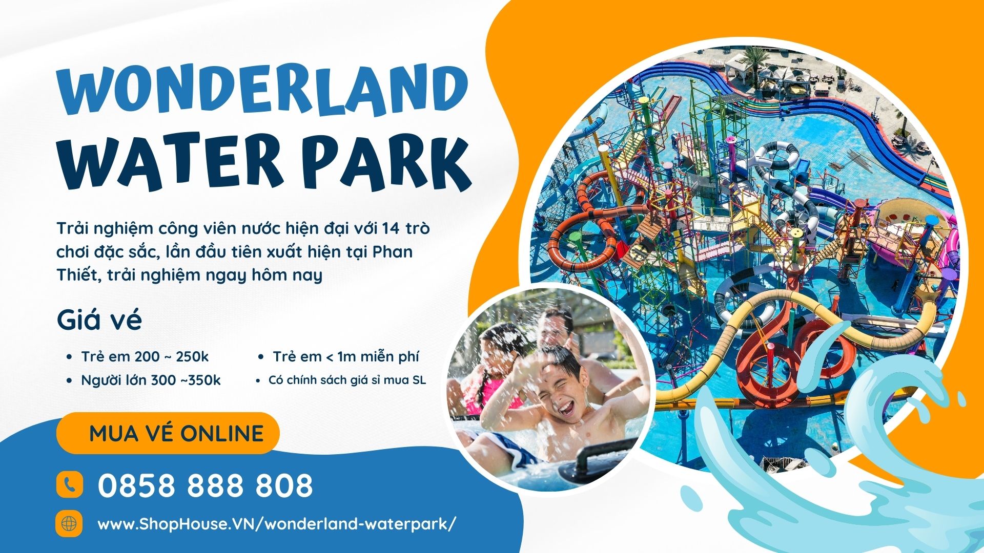 Banner mua ve online wonderland waterpark 1